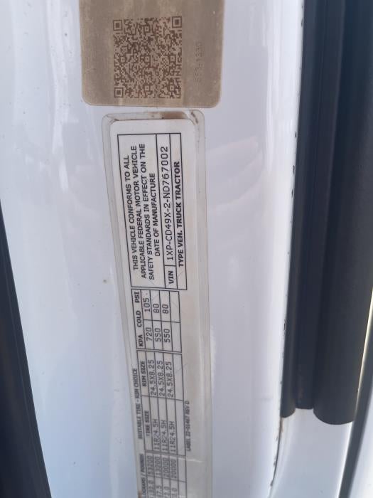 2022 Peterbilt 567 Base